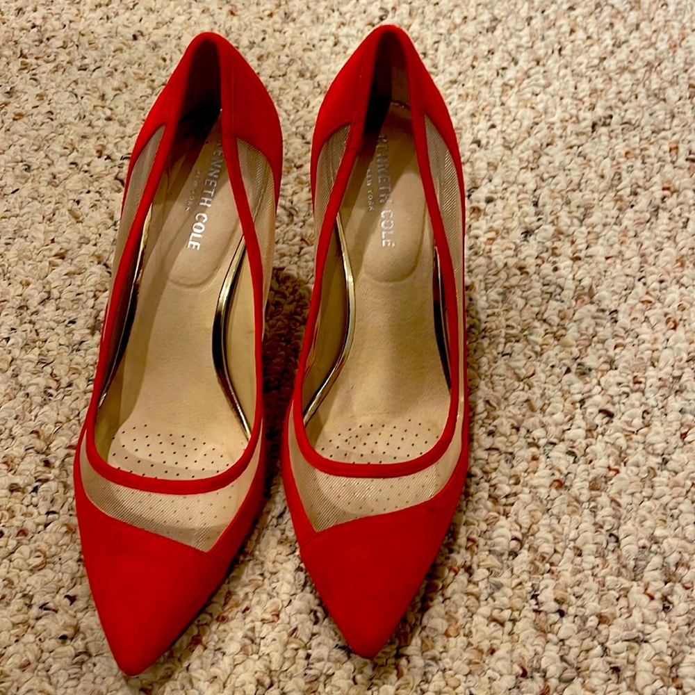 Red Kenneth Cole shoes from Bloomingdale’s only worn once